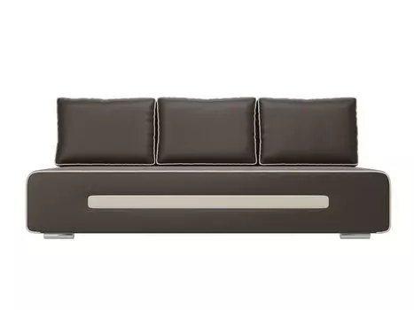 Диван прямой Приам Экокожа Коричневый