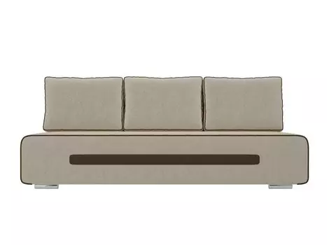 Диван прямой Приам Микровельвет Бежевый