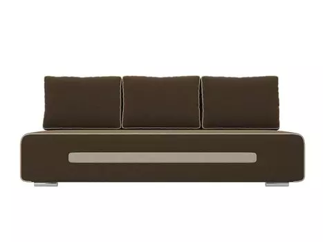 Диван прямой Приам Микровельвет Коричневый