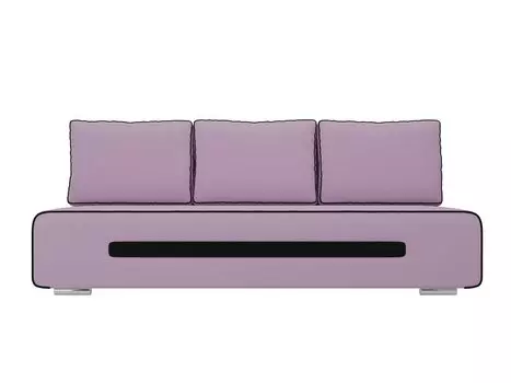 Диван прямой Приам Микровельвет Сиреневый
