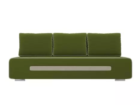 Диван прямой Приам Микровельвет Зелёный