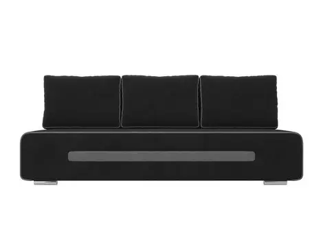 Диван прямой Приам Велюр Чёрный