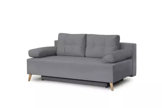 Диван прямой Сидней Альба тёмно-серый Вариант 1