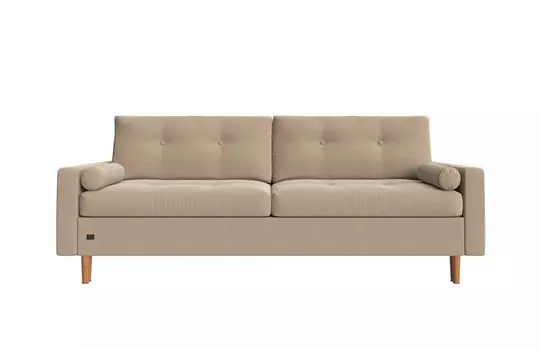 Диван прямой Скандинавия Bergen late (Велюр) бежевый