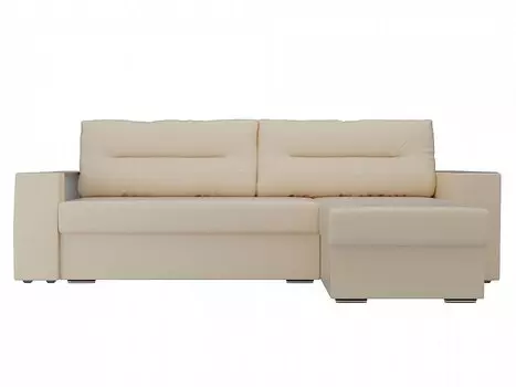 Диван угловой Эридан правый Экокожа Бежевый
