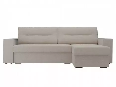 Диван угловой Эридан правый Рогожка Бежевый