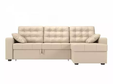 Диван угловой Камелот правый Экокожа Бежевый