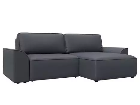 Диван угловой Лига-048 НПБ Экокожа GRIFON 15 серый