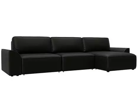 Диван угловой Лига-048 НПБ лонг Экокожа GRIFON 12 коричневый