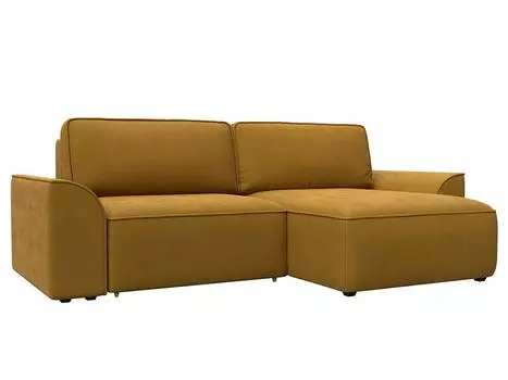 Диван угловой Лига-048 НПБ Велюр BRUT 10 желтый