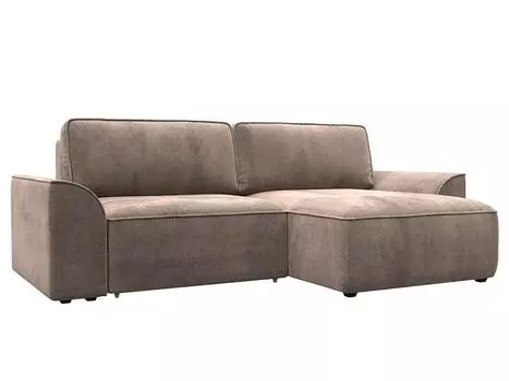 Диван угловой Лига-048 НПБ Велюр TOWER 05 бежевый