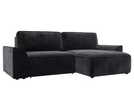 Диван угловой Лига-048 НПБ Велюр TOWER 11 темно-серый