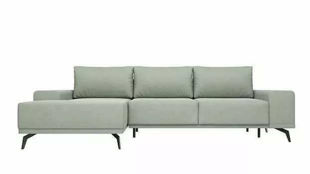 Диван угловой Марсель велюр бледно-зеленый угол левый