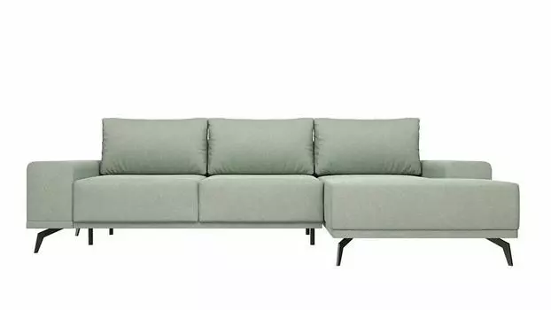 Диван угловой Марсель велюр бледно-зеленый угол правый