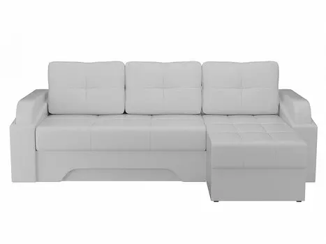 Диван угловой Панда правый Экокожа Белый