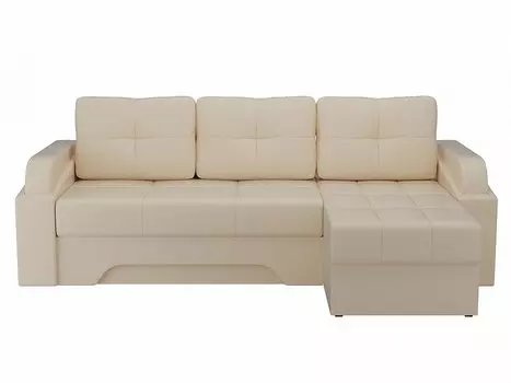 Диван угловой Панда правый Экокожа Бежевый