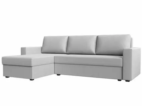 Диван угловой Траумберг Лайт левый Экокожа Белый