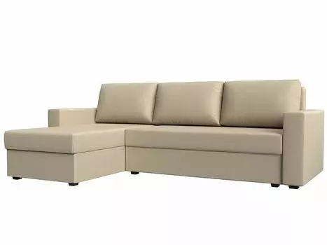 Диван угловой Траумберг Лайт левый Экокожа Бежевый