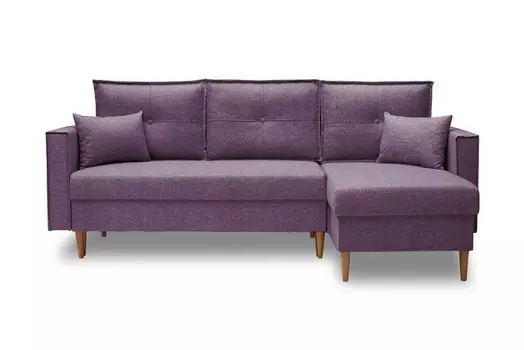 Диван угловой универсальный Капри фиолетовый Capri 46 (Рогожка)
