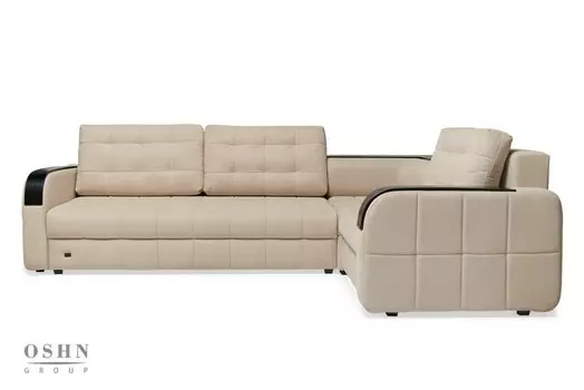 Диван угловой универсальный Остин Antonio Sand (Велюр) бежевый