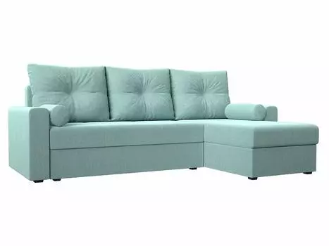 Диван угловой Верона Лайт правый Рогожка Berat Ментоловый