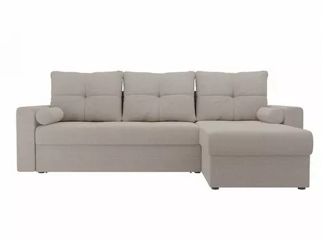 Диван угловой Верона правый Рогожка Бежевый