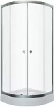 Душевое ограждение Triton Альфа-Хром 1/4 круга, низ. подд.