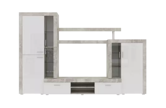 Гостиная МОНТАНА СТ-1 Atelier/Белый глянец МДФ 71020123