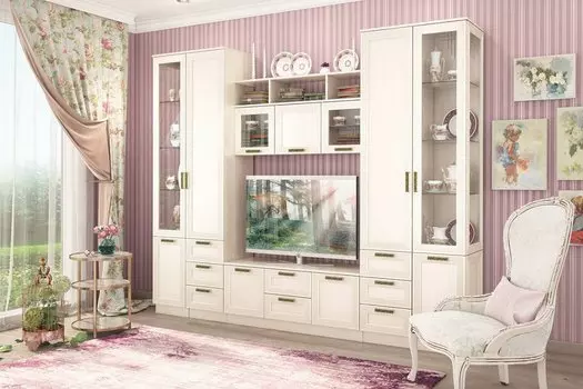 Гостиная Орион-02 Ясень шимо светлый/Лён