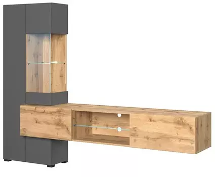 Гостиная POINT ТИП-70 Дуб Вотан/Серый графит 71774910