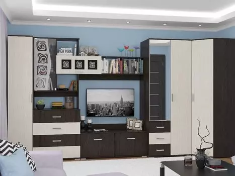 Гостиная Рошель-04 Венге/ Дуб белфорд