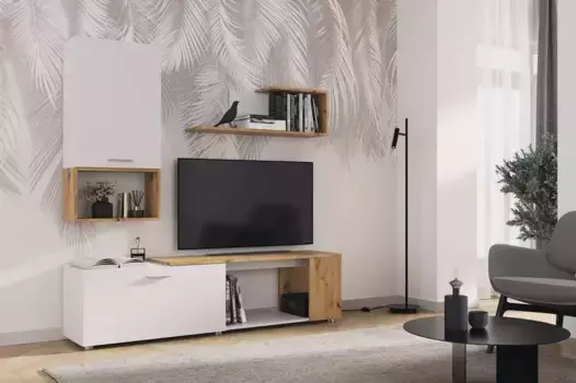 Гостиная SVISS Белый/Дуб Артизан