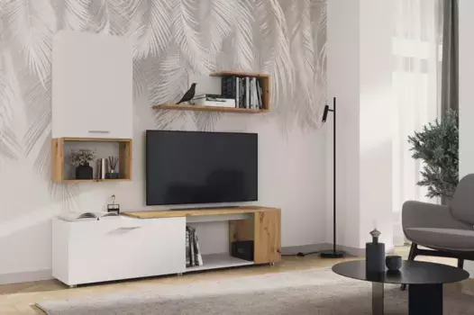 Гостиная SVISS Белый/Дуб Артизан