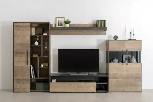 Гостиная Трувор-02 Дуб Гранж Песочный/Интра