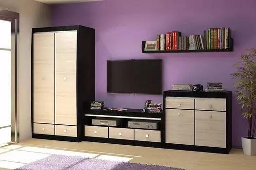 Гостиная Ксено-02 Ясень глянец/ Дуб ферарра