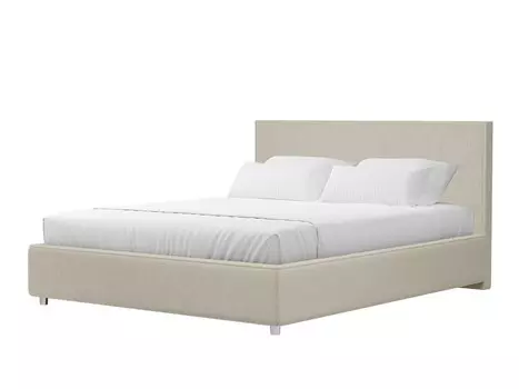 Кровать интерьерная Кариба Микровельвет Бежевый