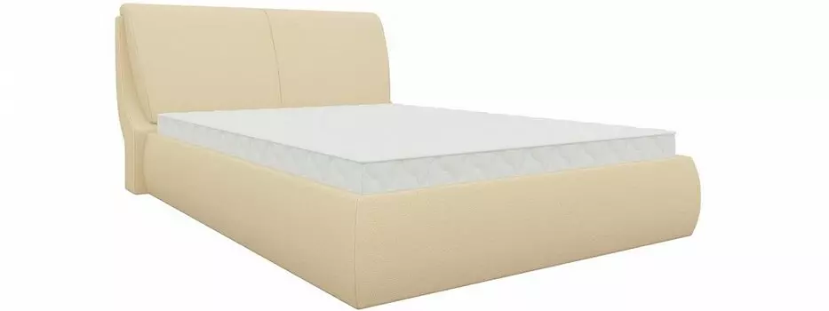 Кровать интерьерная Принцесса Экокожа Бежевый