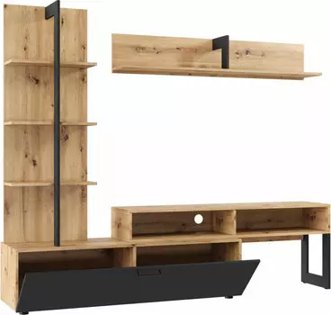 JUNO гостиная Дуб Артизан/Черный