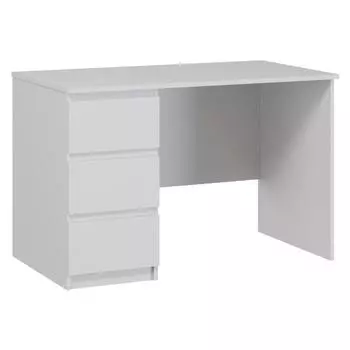 КАСТОР стол письменный 3 ящика 116х65 RU белый