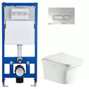 Комплект Инсталляции 3 в 1 NIVOLET AriaPP CT9034 с Инсталляцией CR555 и кнопкой CR02 Cerutti SPA