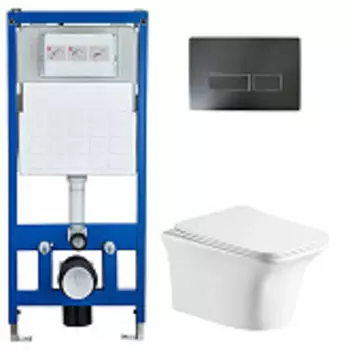 Комплект Инсталляции 3 в 1 NIVOLET AriaPP CT9034 с Инсталляцией CR555 и кнопкой CR02 Cerutti SPA