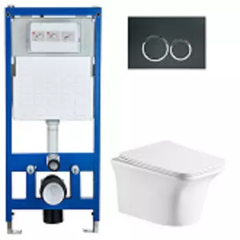 Комплект Инсталляции 3 в 1 NIVOLET AriaPP CT9034 с Инсталляцией CR555 и кнопкой CR05 Cerutti SPA