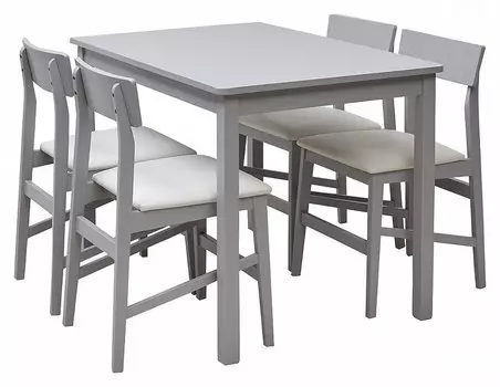 Комплект ТDF-1509 + СDK-1144 (1+4) GREY (CP4365CF20-A)/CLASSIC WHITE экокожа белая