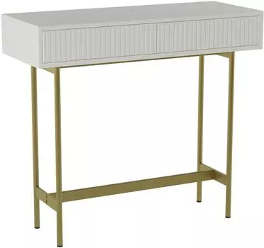 Консоль Калифорния Брум белый/золото