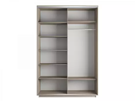 Корпус 2х-дверного шкафа-купе Экспресс Дуо140 Ясень Шимо светлый 1400х 2400х600