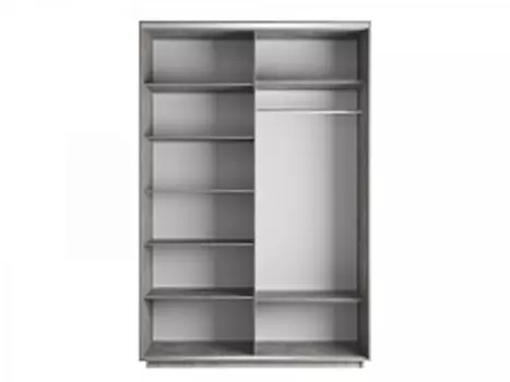 Корпус 2х-дверного шкафа-купе Экспресс Дуо160 Бетон 1600х 2400х600