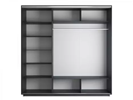 Корпус 3х-дверного шкафа-купе Экспресс Трио240 Венге 2400х2400х600