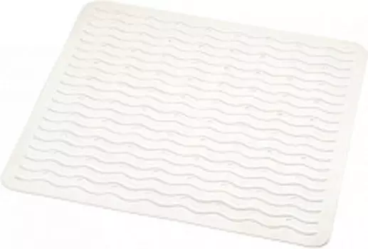 Коврик противоскользящий Playa белый 54*54