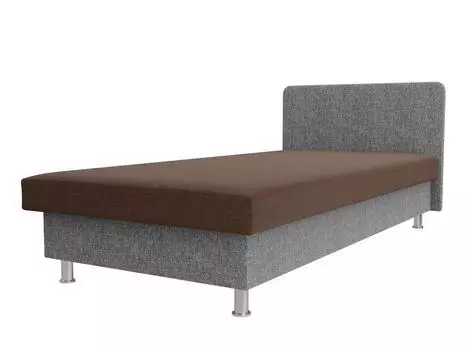 Кровать Мальта Рогожка Коричневый/Серый