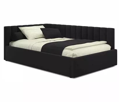 Кровать мягкая Milena 1200 темная с подъемным механизмом